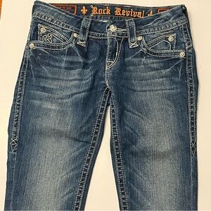 Rock Revival Jeans Sasha Straight Leg Size 24